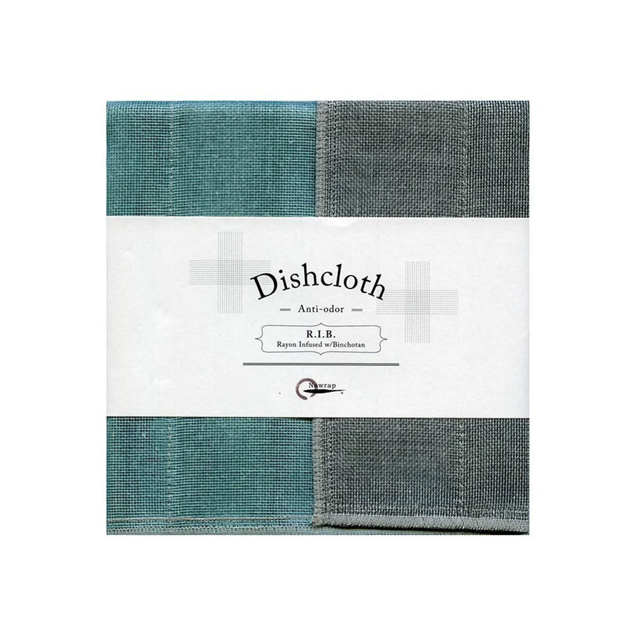 Maruyama Nawrap R.I.B. Tea Towel #004- Turquoise/Charcoal