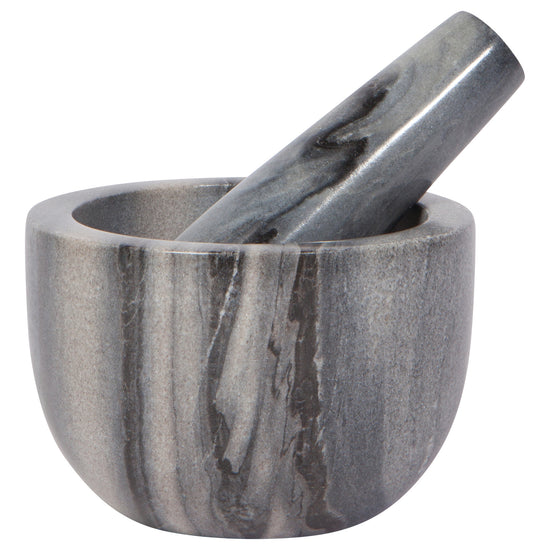 Danica Mortar and Pestle - Grey Marble