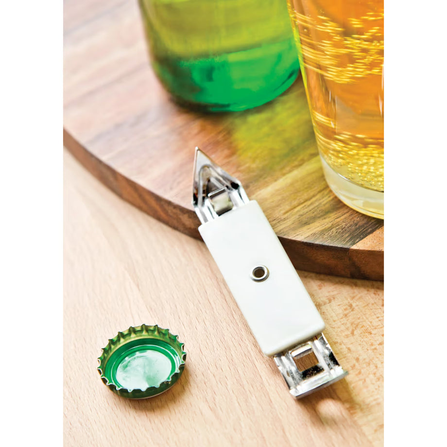 Fox Run Churchkey Bottle and Can Opener / Dual-Sided / Stainless Steel