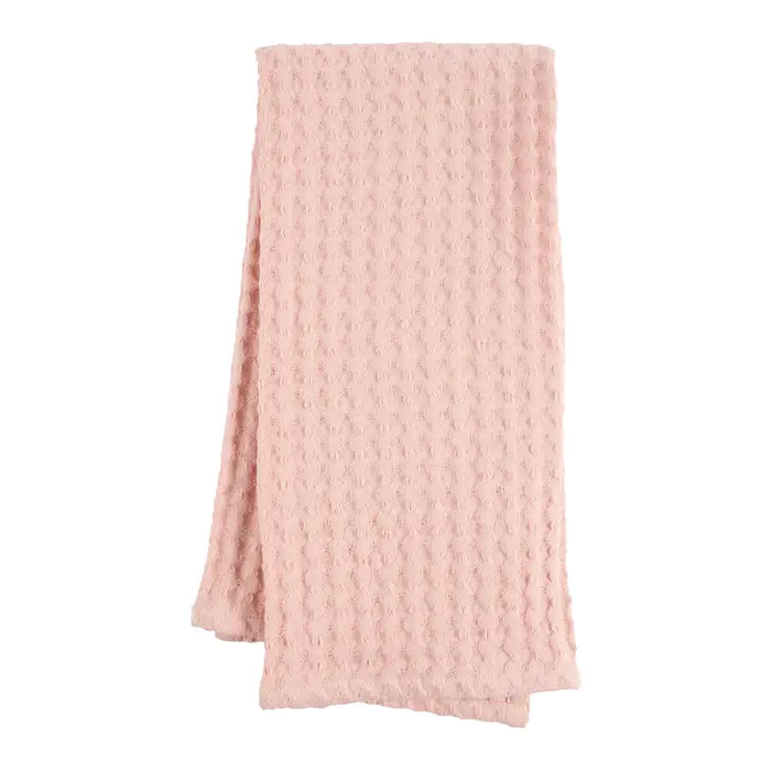 KAF Monaco Cotton Jumbo Waffle Kitchen Towel - Blush