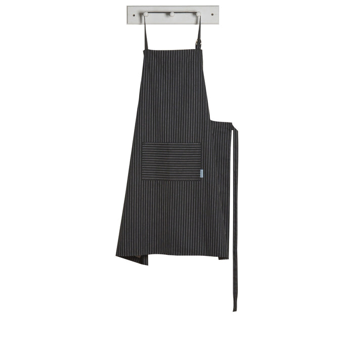 Now Designs Mighty (XL) Chef's Apron - Black Pinstripe