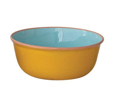 Creative Co-Op Enameled Stainless Steel Bowl - 4 Color Options