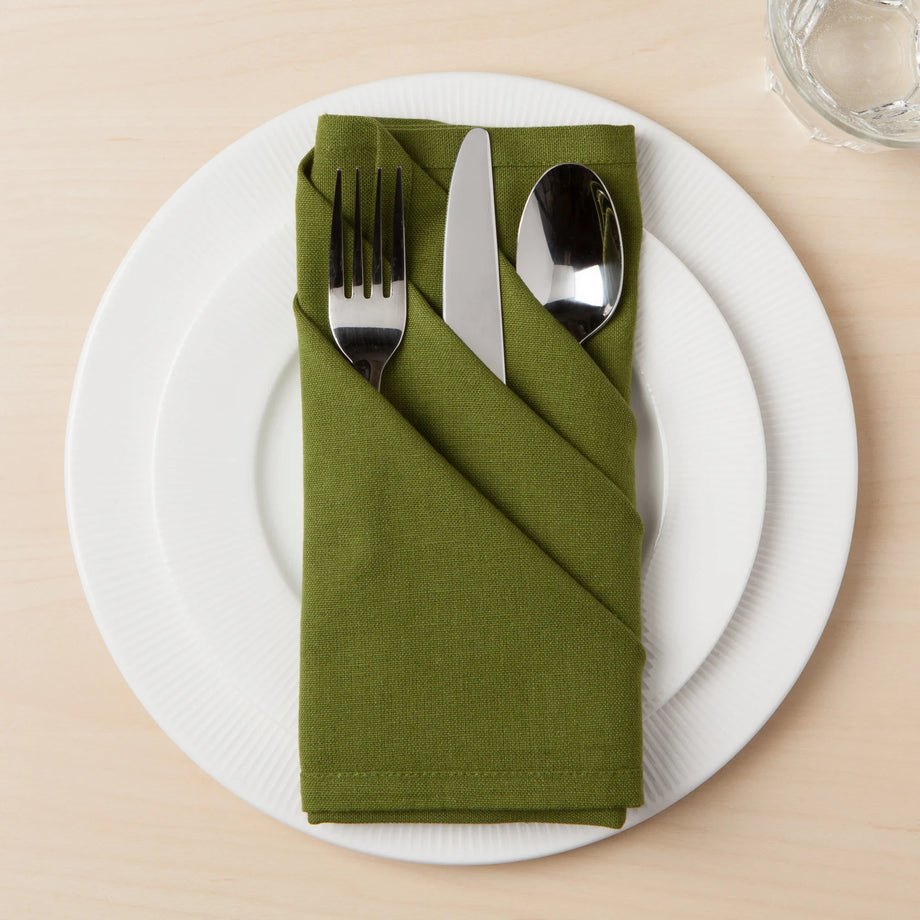 Now Designs Spectrum Cotton Napkins - set of 4 / Green