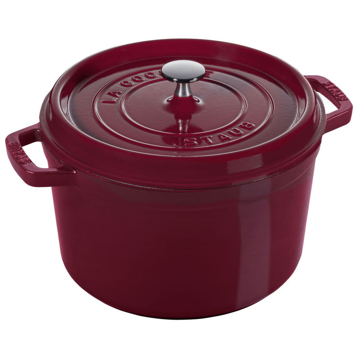 STAUB LA COCOTTE 4.7 L / 5 QT ROUND TALL COCOTTE - BORDEAUX