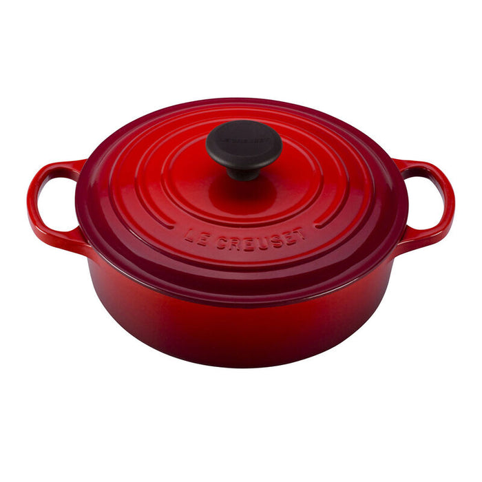 Le Creuset 6.2L Shallow Round Dutch Oven - Cerise