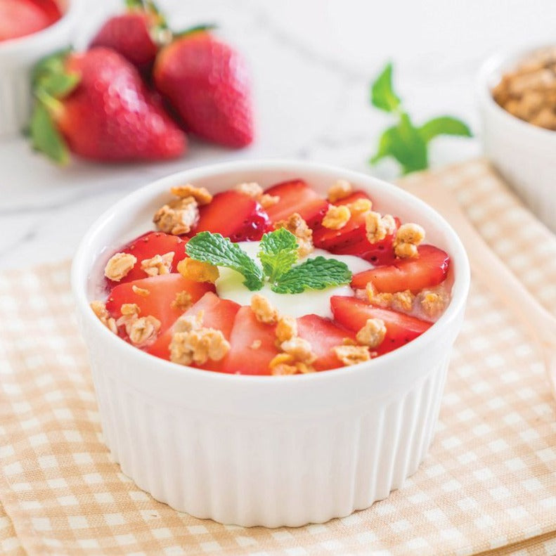 Ramequins soufflés blancs - 10 oz