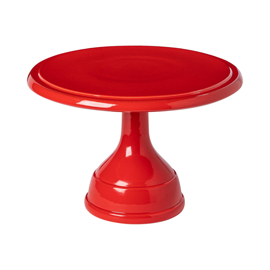 Casafina Footed Cake Plate - Red 27cm — Floor Model