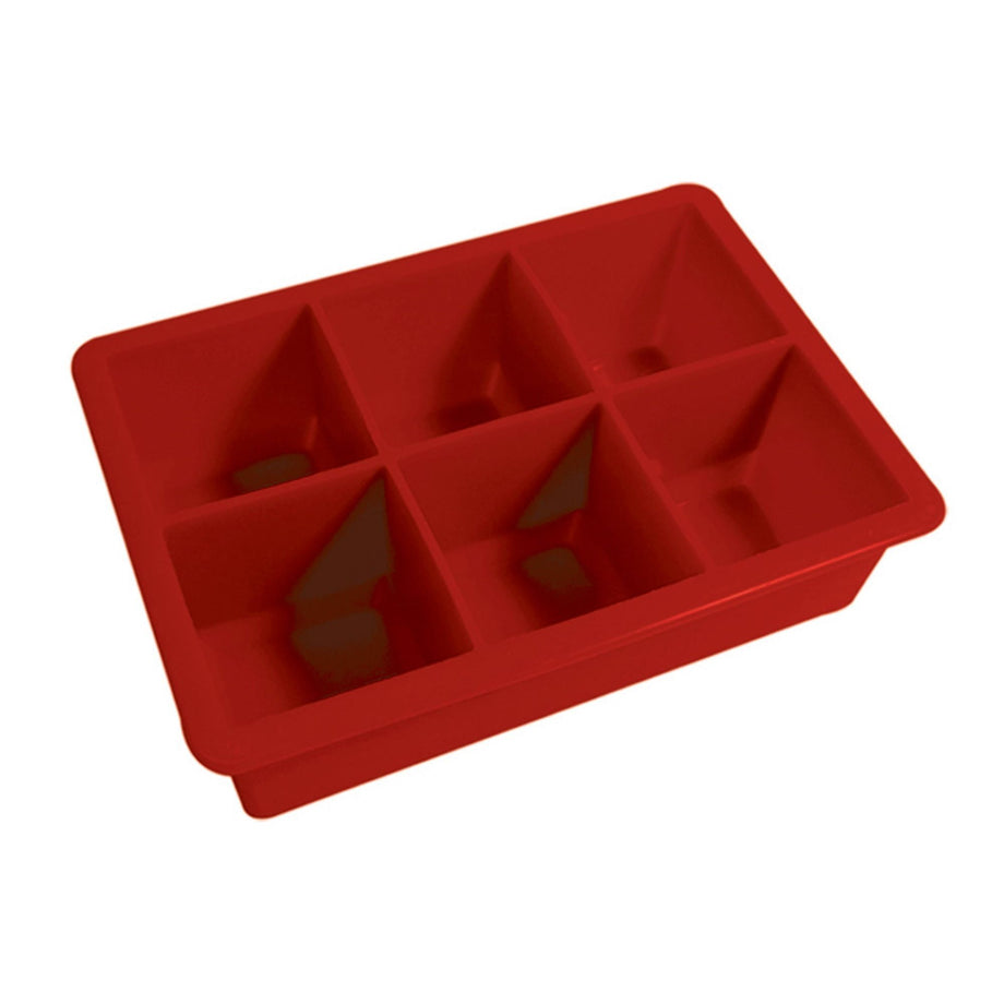 Kitchen Basics Silicone Ice Cube Trays - Big / Red