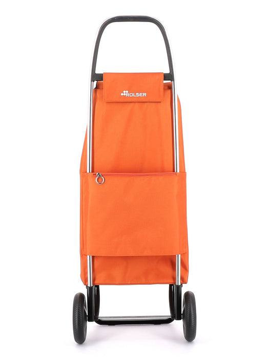 Rolser NEW I-Max MF Convert 2 Wheel Folding Shopping Trolley - Tangerine