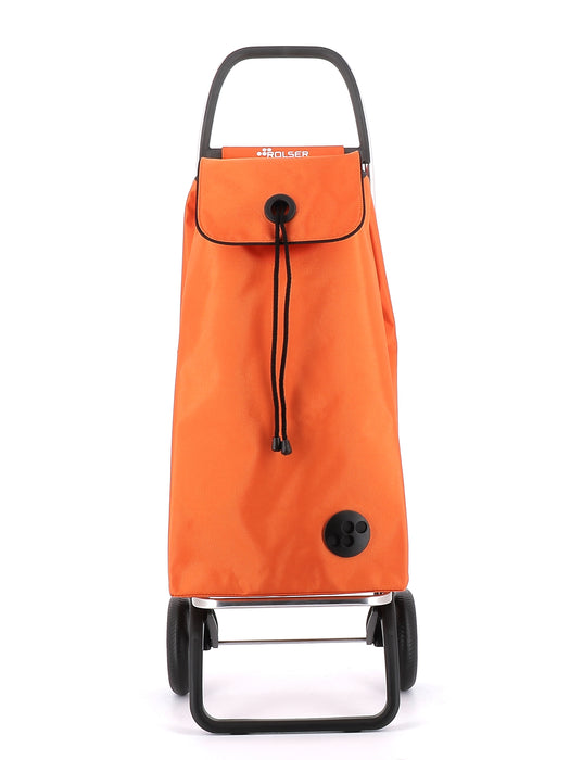 Rolser NEW I-Max MF Convert 2 Wheel Folding Shopping Trolley - Tangerine