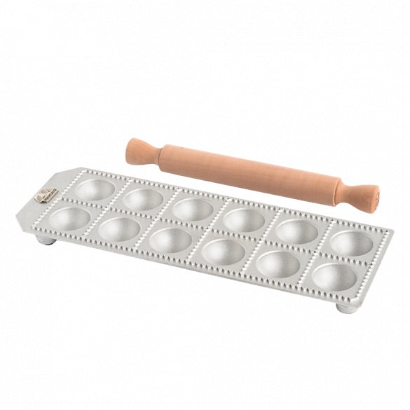 Marcato Atlas Ravioli Mold Tray & Rolling Pin