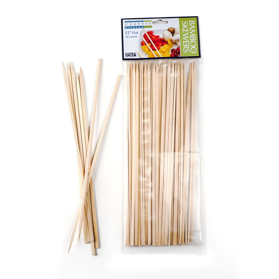 RSVP Flat Bamboo Skewers