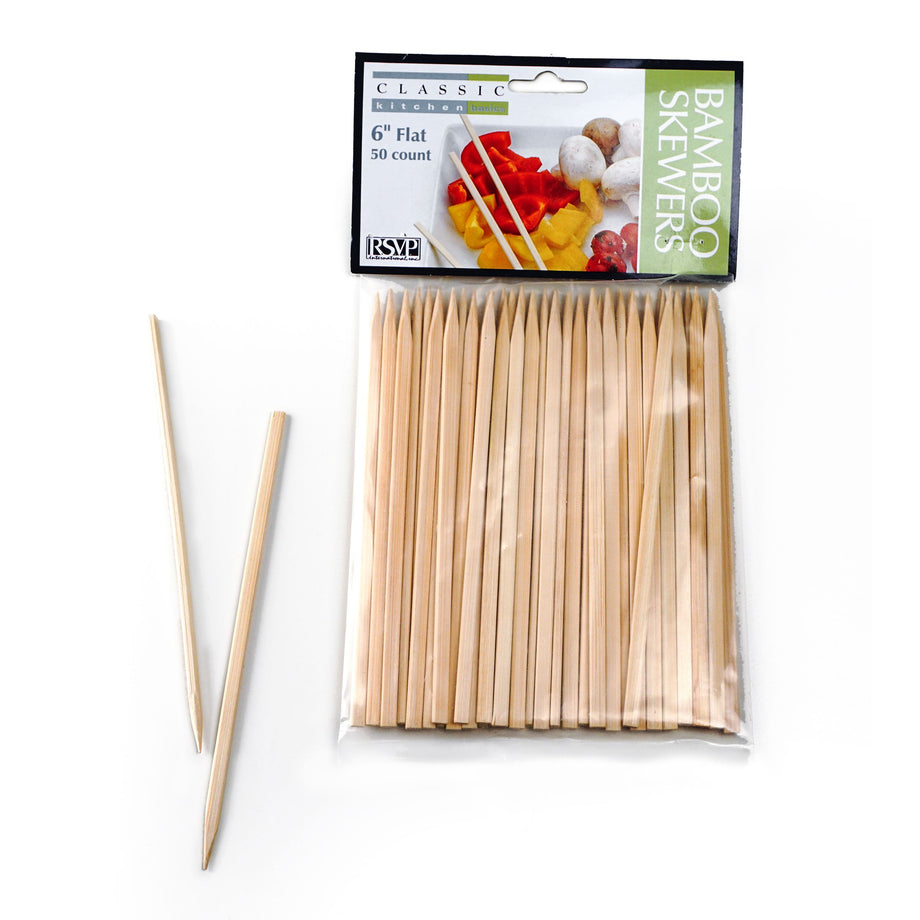 RSVP Flat Bamboo Skewers
