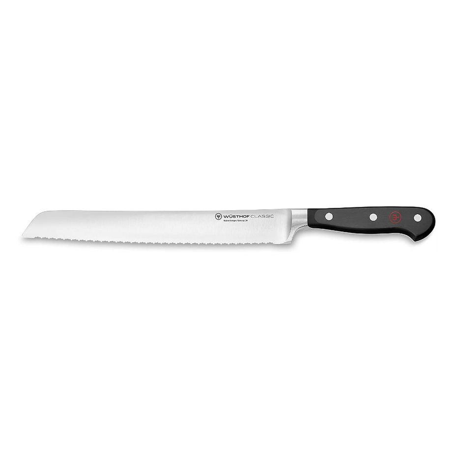 Wusthof Classic 9" Bread Knife Double Serrated - Black