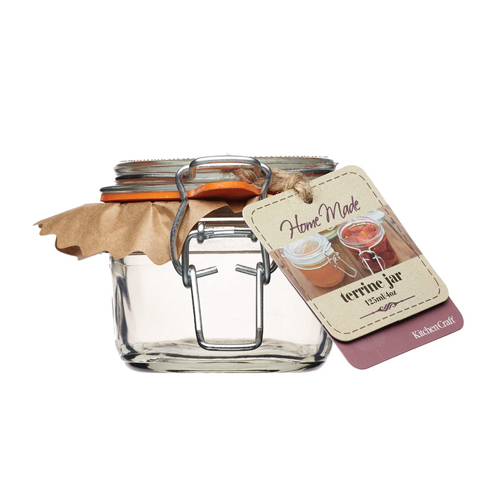 Home Made Glass Terrine Jar - 125ml