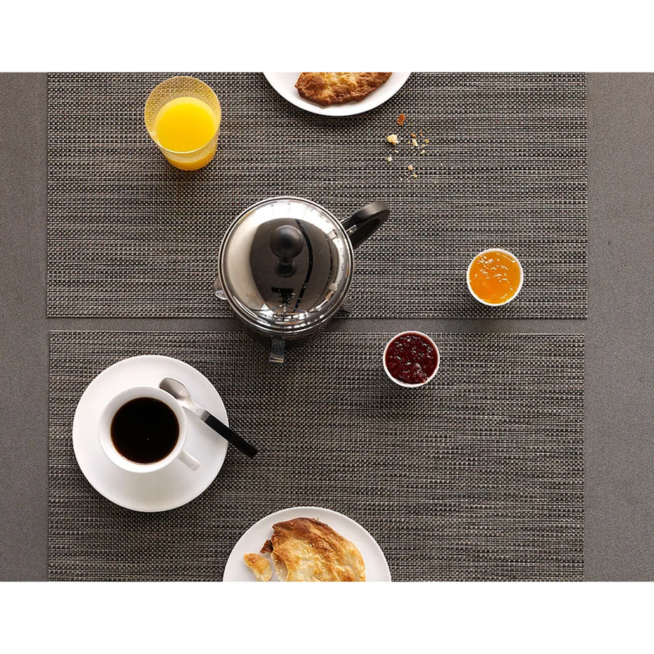 Chilewich Table Mats - Mini Basketweave / Mat Light Grey