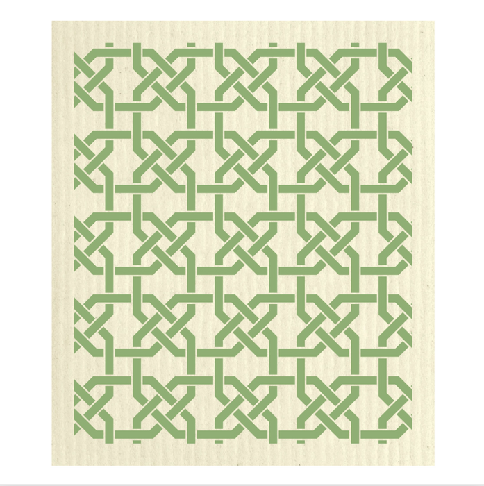 Swedish Wet-it Cloths - Green Trellis