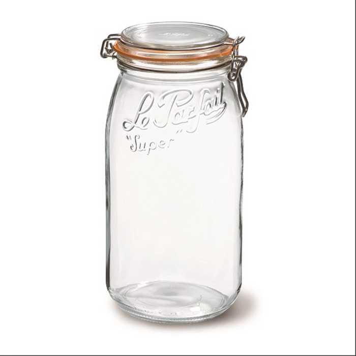 Le Parfait SUPER BOCAL Clip-Top Preserving Jar - 3L / 96oz