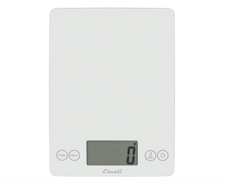 Escali Arti Glass Kitchen Scale - Frost White