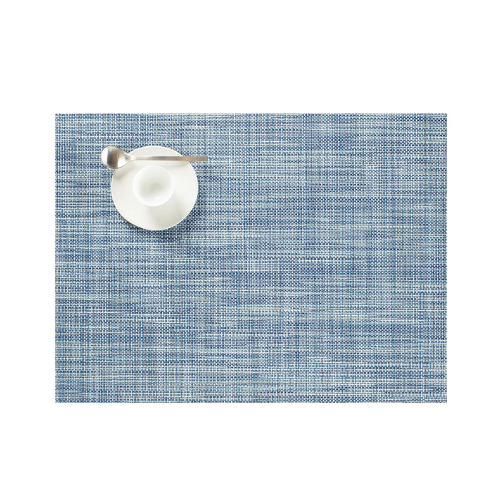 Chilewich Table Mats - Mini Basketweave / Chambray