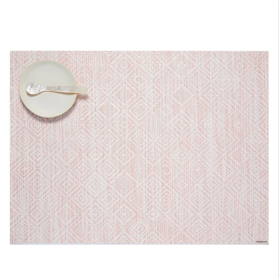 Chilewich Table Mats - Mosaic / Pink Lemonade