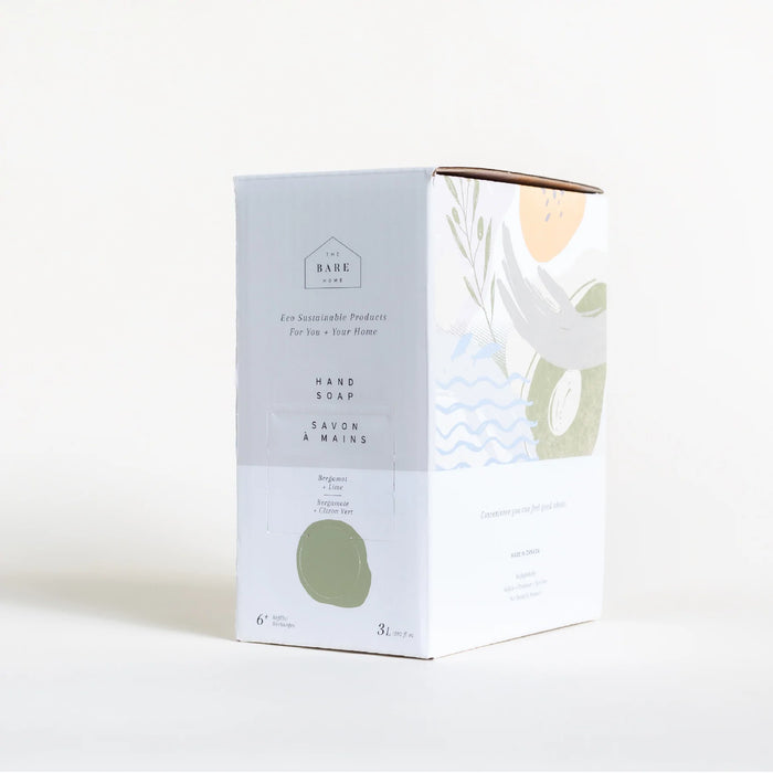 The Bare Home Hand Soap 3L Refill Box - Bergamot + Lime