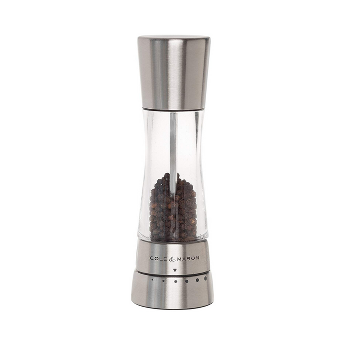 Derwent Cole & Mason Stainless Steel Pepper Mill