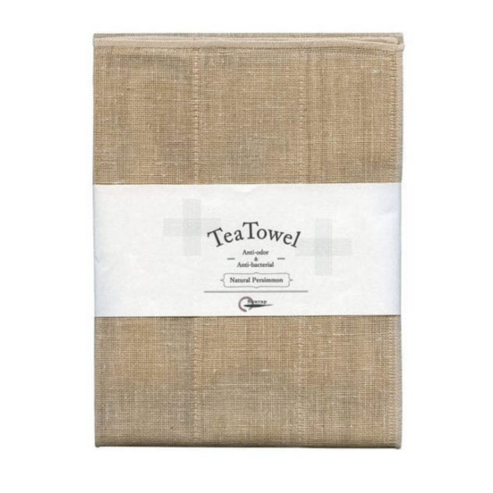 IPPINKA Nawrap Natural Tea Towel - Persimmon