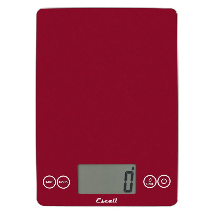 Escali Arti Glass Kitchen Scale - Rio Red