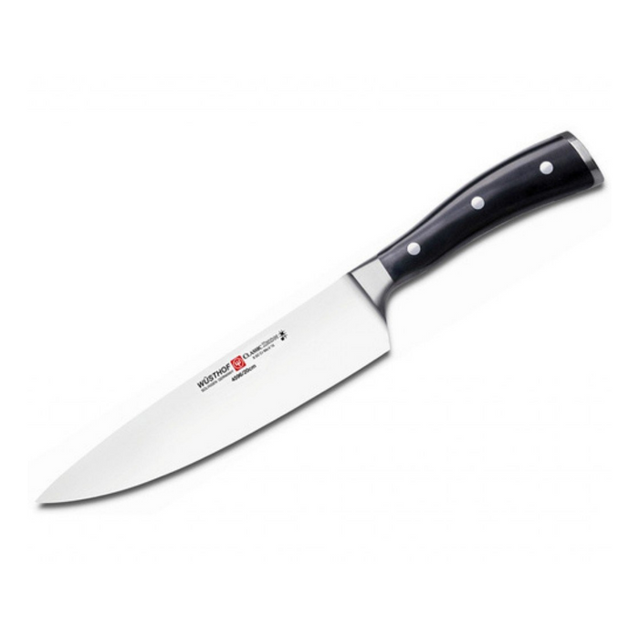 Wusthof Classic Ikon 8" Cook's Knife - Black