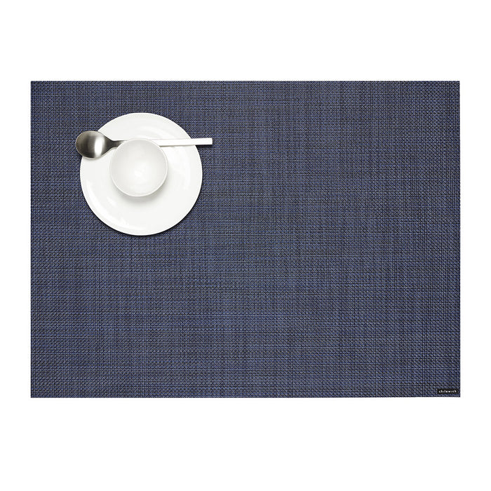 Chilewich Table Mats - Mini Basketweave / Indigo - Rectangle 14x 19"