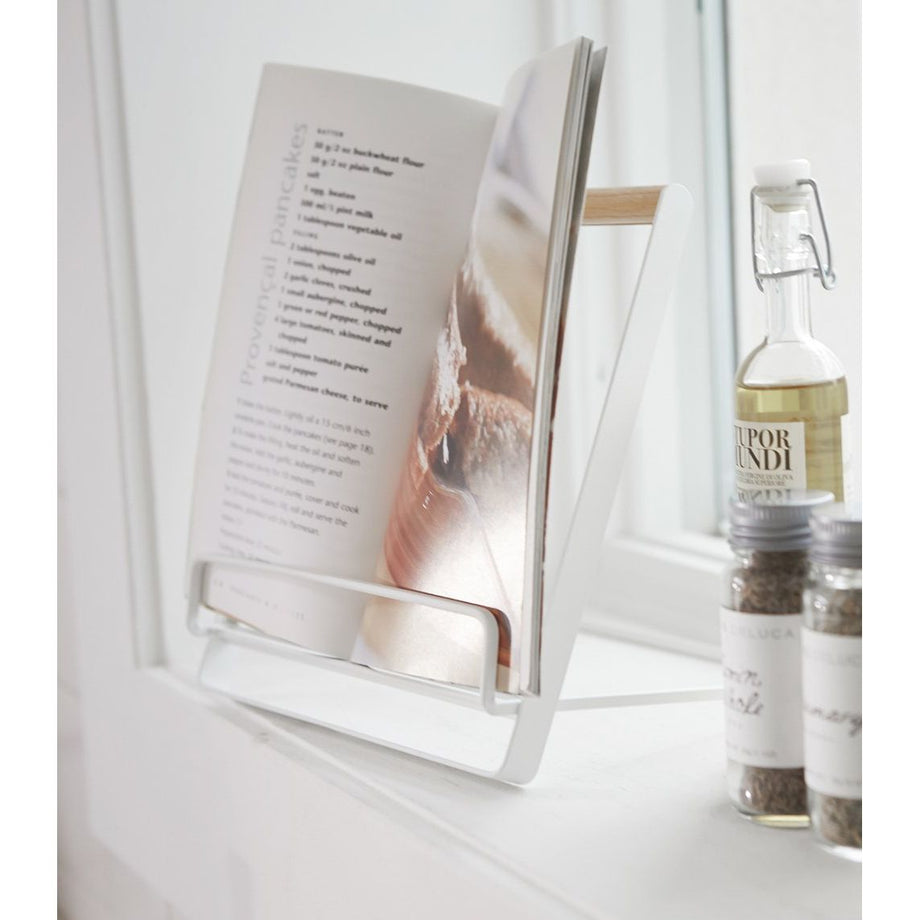 Yamazaki White Tosca Cookbook Stand