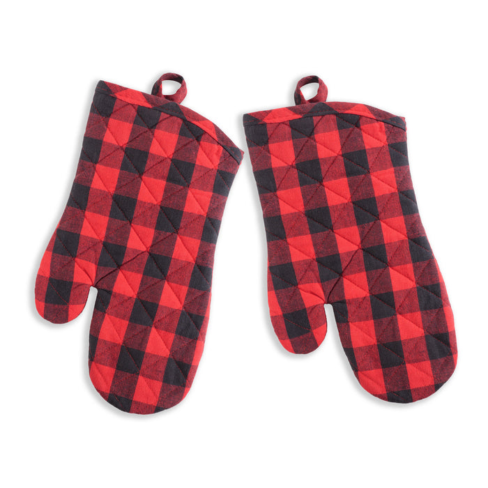 KAF Home Oven Mitt - Set of 2 / Lodge Buffalo Check Plaid