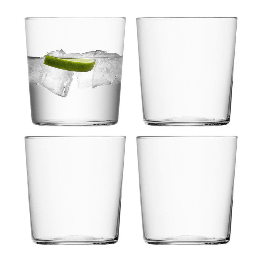 LSA Gio Set of 4 Tumblers - 390 ml / Ø8.4 x H9cm