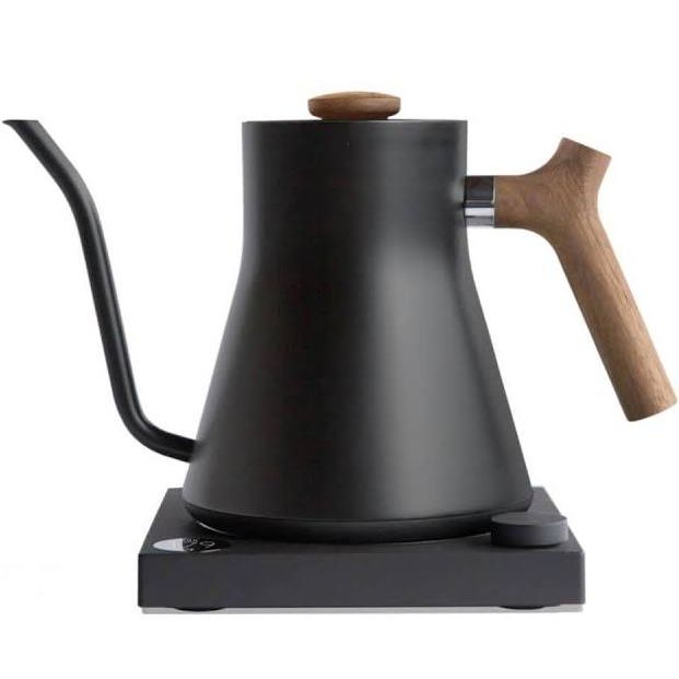 Fellow Stagg EKG Electric Pour Over Kettle - Matte Black / Walnut — Floor Model