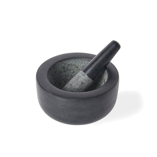Black Granite 7" Mortar & Pestle - Cookery