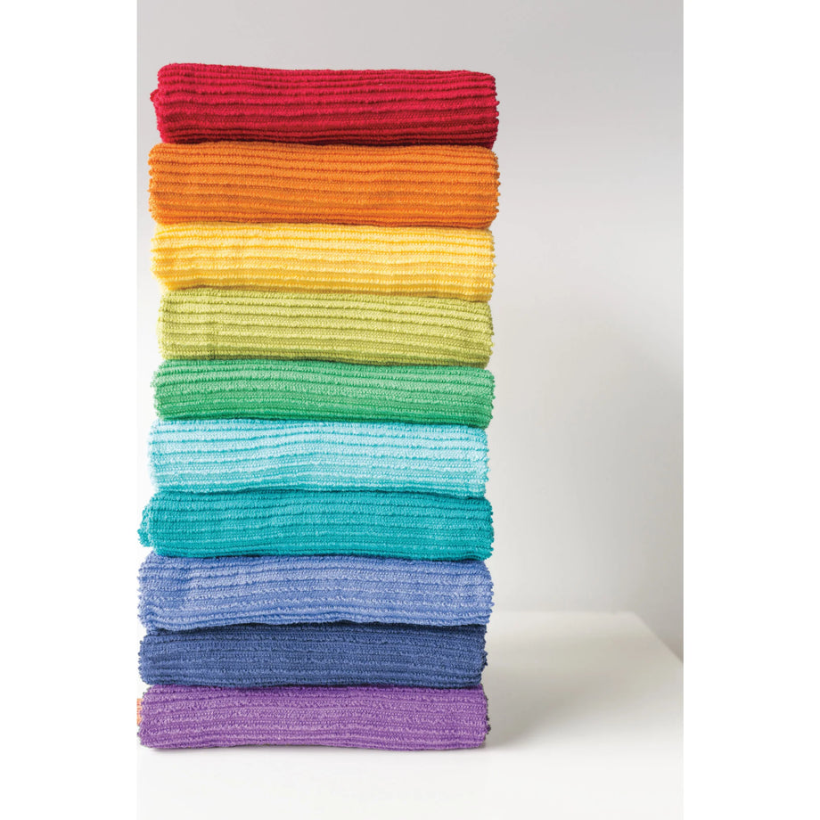 Danica Ripple Terry Coton Dishtowel - Noir