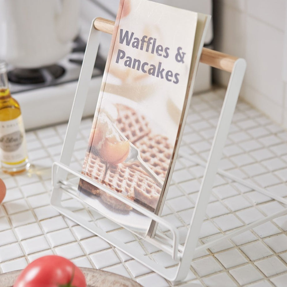 Yamazaki White Tosca Cookbook Stand