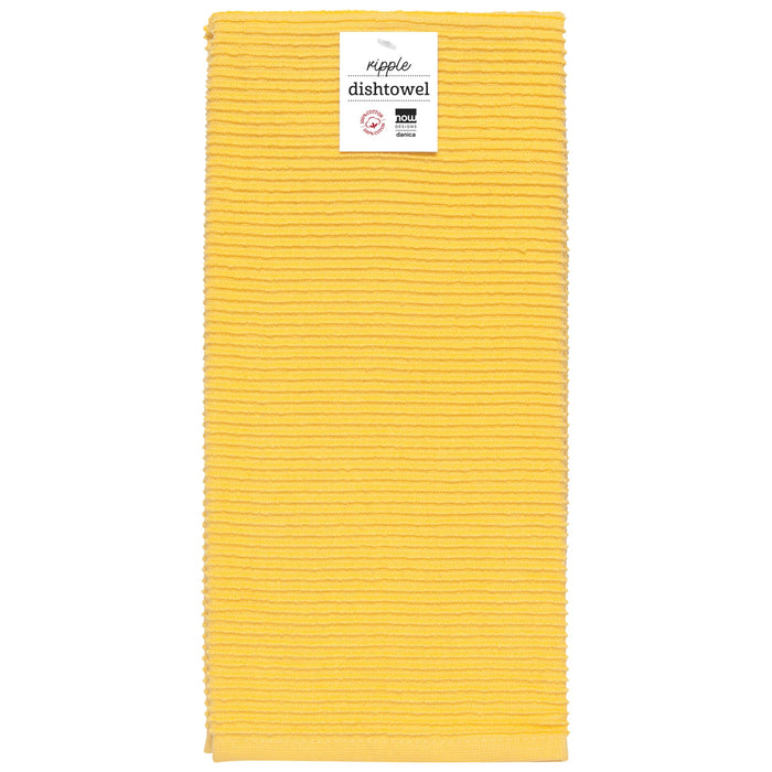 Danica Ripple Terry Coton Dishtowel - Lemon